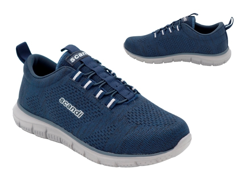 .Da.-Sportschuh, EVA-Sohle, elast. Schnürung, Textil, navy
