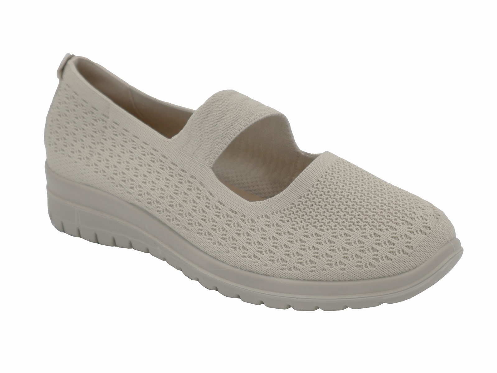 .Da.-Leinenschuhe, PU-Sohle, Slipper, Riemen mit Gummizug, Textil, weiß