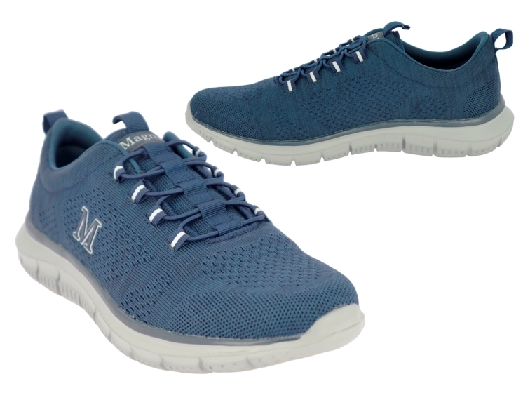 .He.-Sportschuh, EVA-Sohle, elast. Schnürung, Textil, navy