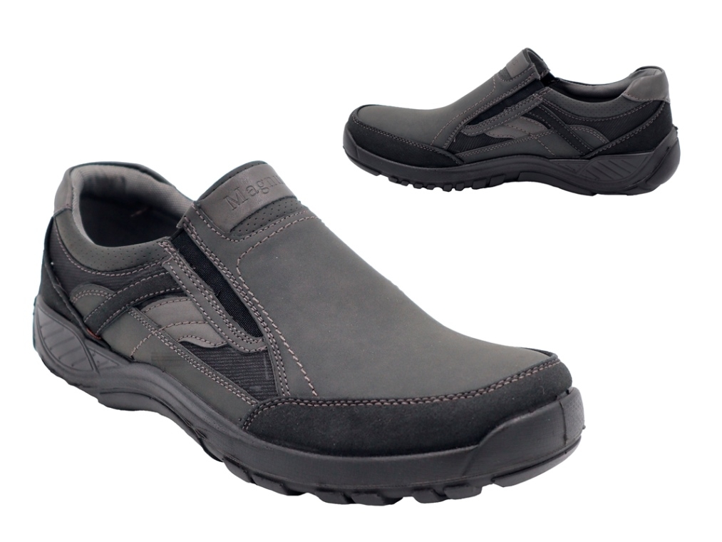.He.-Schuh, PU-Sohle, 2x Gummizug, Ziernähte, PU, schwarz